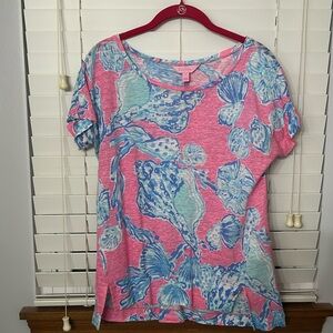 Lilly Pulitzer mikela top “barefoot princess”